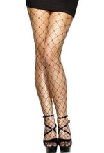 Diamond Net Tights - Black Default Title