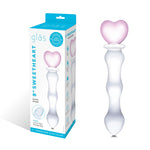 8 Inch Sweetheart Glass Dildo - Pink/clear Default Title