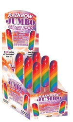 Jumbo Rainbow Cock Pops 6 Piece Display Default Title