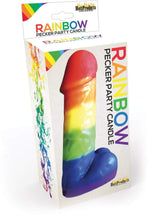 Rainbow Pecker Party Candle 7" Default Title