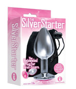 The 9's the Silver Starter Bejeweled Stainless Steel Plug - Pink Default Title