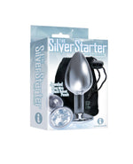 The 9's the Silver Starter Bejeweled Stainless Steel Plug - Diamond Default Title