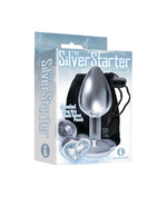 The 9's the Silver Starter Heart Bejeweled Stainless Steel Plug - Diamond Default Title