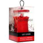 Lily Lover Sucking and Vibrating Clitoral Stimulator- Red Default Title