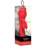 Blooming Bunny Sucking and Thrusting Silicone Rabbit Vibrator - Red Default Title