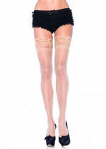 Stay Up Lace Top Sheer Thigh Highs - One Size - Nude Default Title