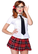 Private School Sweetie Costume - Medium - White / Red Default Title