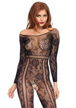 Long Sleeved Lace - One Size - Black Default Title