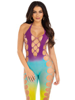Ombre Footless Bodystocking - One Size - Ocean Default Title