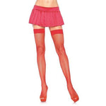 Fishnet Thigh High - One Size - Red Default Title