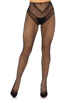 French Cut Crotchless Fishnet - One Size - Black Default Title