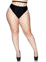 Fence Net Pantyhose - Queen - Black Default Title