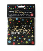 Happy Fucking Birthday Cocktail Napkins Default Title
