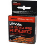Lifestyles Pleasure Ribbed Condoms - 3 Pack Default Title