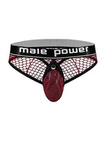 Cock Pit Net Cock Ring Thong - S- M - Burgundy Default Title