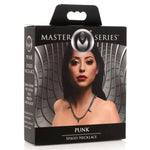 Punk Spiked Necklace Silver Default Title