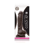 Colours - Dual Density - 8" Dildo - Dark Brown Default Title