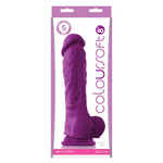 Coloursoft 8" Soft Dildo - Purple Default Title