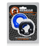 Ultraballs 2- Piece Cockring Set - Black & Police Blue Default Title