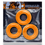 Fat Willy 3-Pack Jumbo Cockring - Orange Default Title