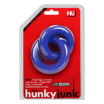 Hunkyjunk Duo Linked Cock Ball Rings - Cobalt Default Title