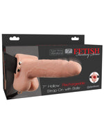 Fetish Fantasy Series 7" Hollow Rechargeable Strap-on With Balls - Flesh Default Title
