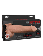 Fetish Fantasy Series 9" Hollow Squirting Strap-on With Balls - Flesh Default Title