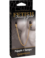Fetish Fantasy Gold Chain Nipple Clamps - Gold Default Title