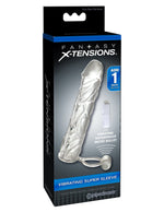 Fantasy X-Tensions Vibrating Super Sleeve - Clear Default Title