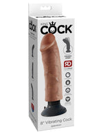 King Cock 8" Vibrating Cock - Tan Default Title