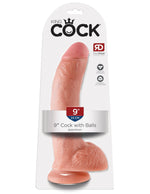 King Cock 9-Inch Cock With Balls - Flesh Default Title
