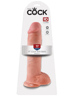 King Cock 11-Inch Cock With Balls - Flesh Default Title