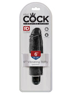 King Cock 6" Vibrating Stiffy - Black Default Title