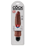 King Cock 8" Vibrating Stiffy Brown Default Title