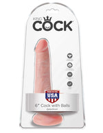 King Cock 6" Cock With Balls - Light Default Title