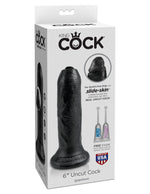 King Cock 6" Uncut - Black Default Title