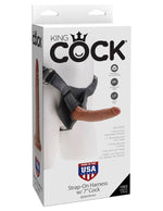 King Cock Strap-on Harness With 7" Cock - Tan Default Title