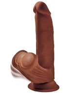 8 Inch Triple Density Cock With Swinging Balls - Brown Default Title