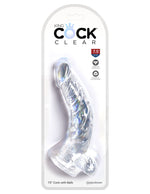 King Cock Clear 7.5" Cock With Balls Default Title
