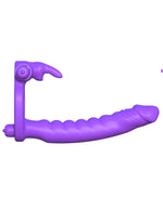 Fantasy C-Ringz Silicone Double Penetrator Rabbit - Purple Default Title