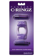 Fantasy C-Ringz Duo-Vibrating Super Ring Purple Default Title