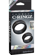 Fantasy C-Ringz Max Width Silicone Rings - Black Default Title