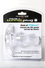 Double Tunnel Plug Medium - Clear Default Title