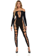 Boujee Gang Bodystocking - One Size - Black Default Title