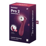 Satisfyer Pro 2 Generation 3 Liquid Air Technology - Red Wine Default Title
