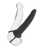 Silicone Love Rider Dual Penetrator - Black Default Title