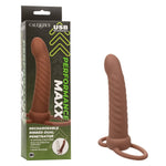 Performance Maxx Rechargeable Ribbed Dual Penetrator - Brown Default Title