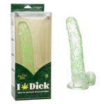 Naughty Bits I Leaf Dick Glow-in-the-Dark Weed Leaf Dildo - Glow in the Dark Default Title