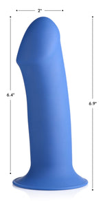 Squeezable Thick Phallic Dildo - Blue Default Title