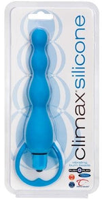 Climax Silicone Vibrating Bum Beads - Blue Default Title